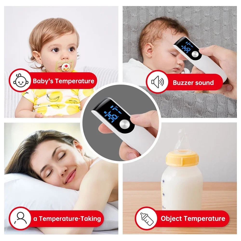 Infrared Fever Thermometer Medical Household Digital LCD Infant Adult Non-Contact Laser Body Temperature Ear Thermometer