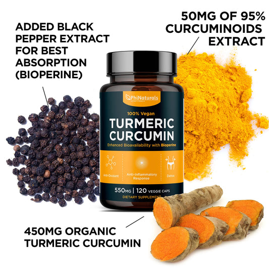 Turmeric Curcumin with Bioperine Black Pepper Extract Capsules by  - Turmeric Curcumin Supplement