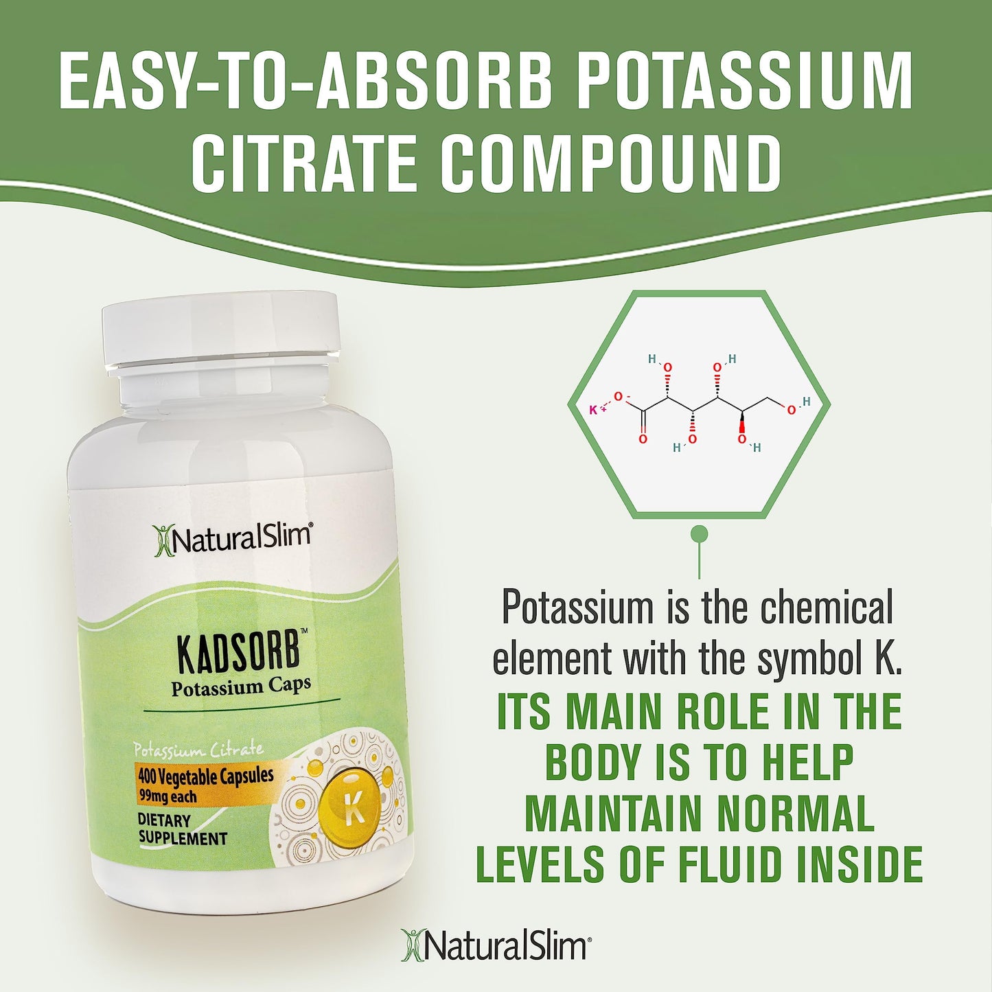 Kadsorb® Potassium Citrate Capsules - 3 Pack, 400 Capsules