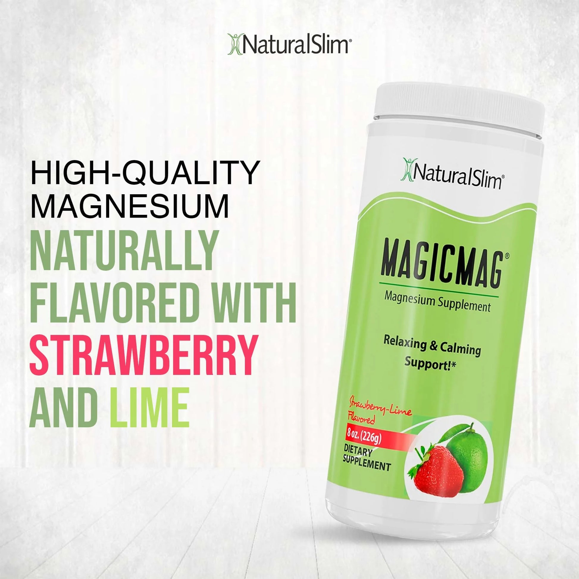 Magicmag® Magnesium Citrate Powder - anti Stress Drink Mix - 8Oz