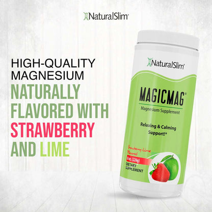 Magicmag® Magnesium Citrate Powder - anti Stress Drink Mix - 8Oz