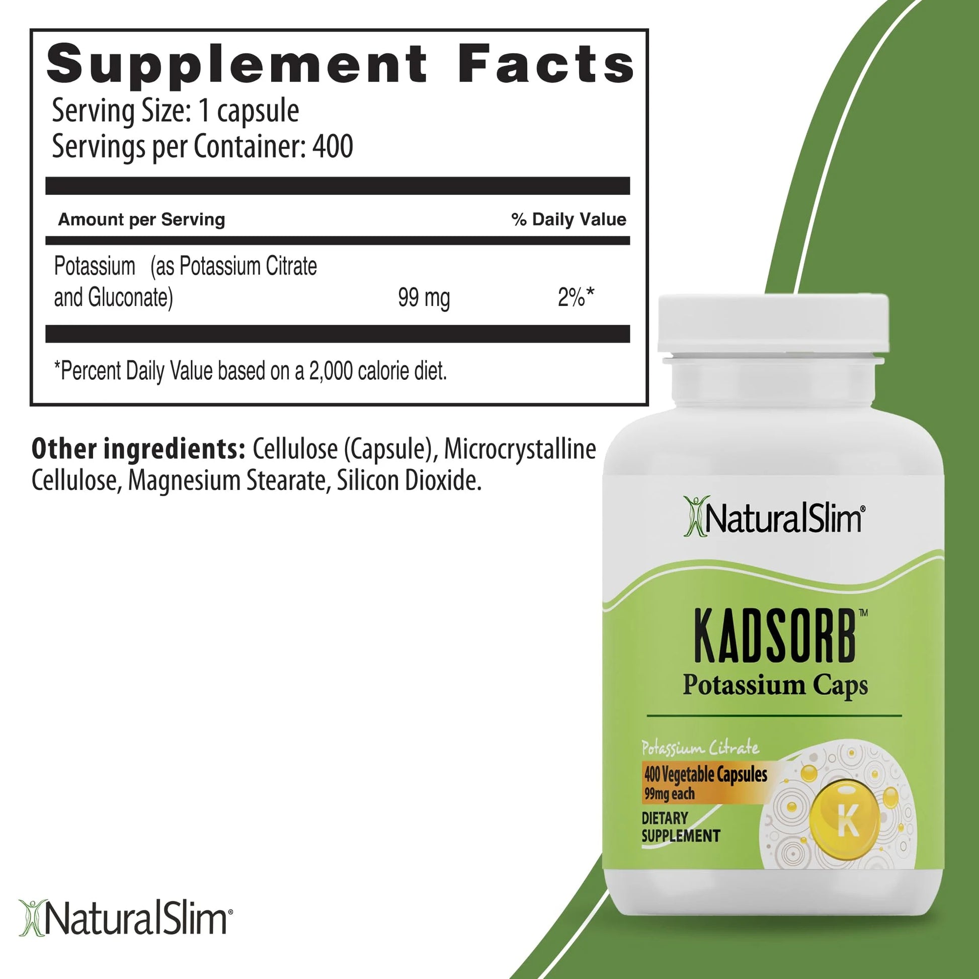 Kadsorb® Potassium Citrate Capsules - 3 Pack, 400 Capsules