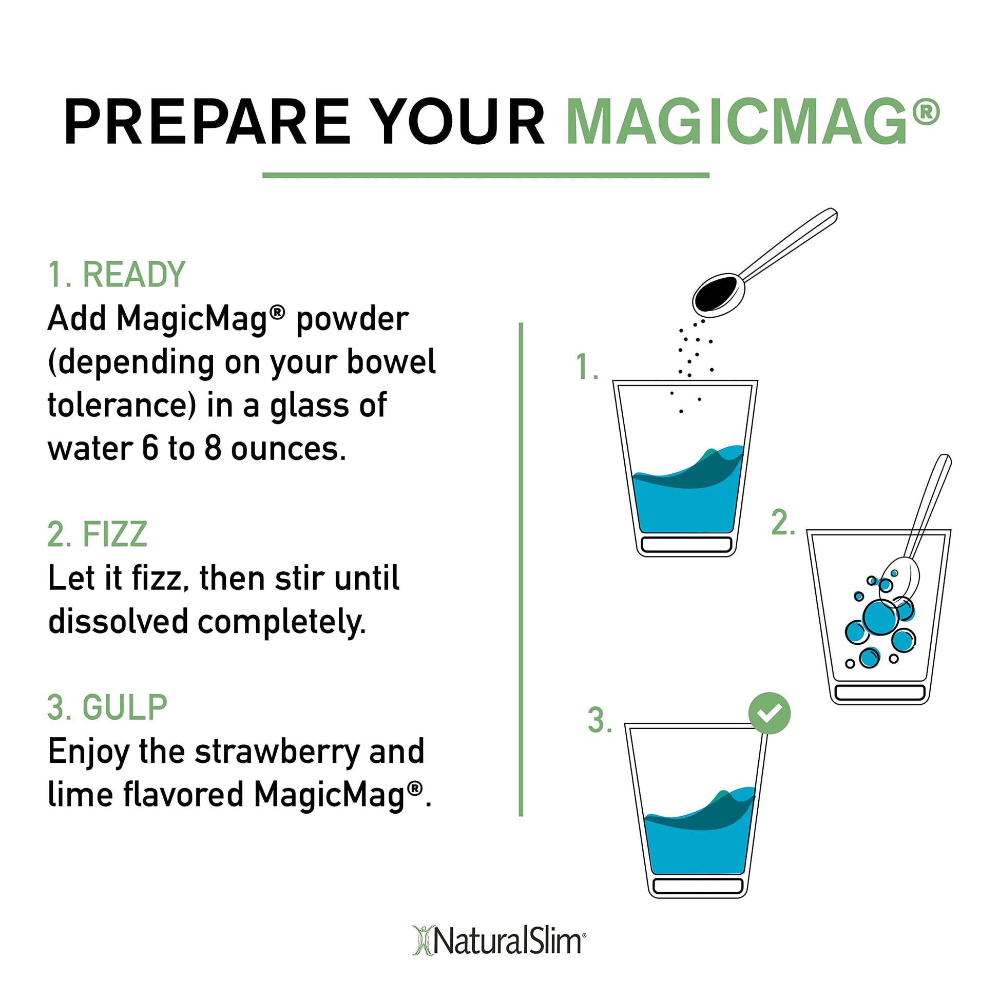 Magicmag® Magnesium Citrate Powder - anti Stress Drink Mix - 8Oz