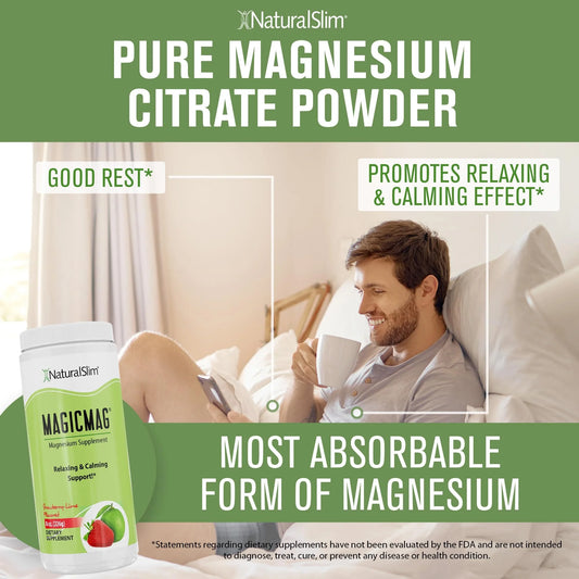 Magicmag® Magnesium Citrate Powder - anti Stress Drink Mix - 8Oz