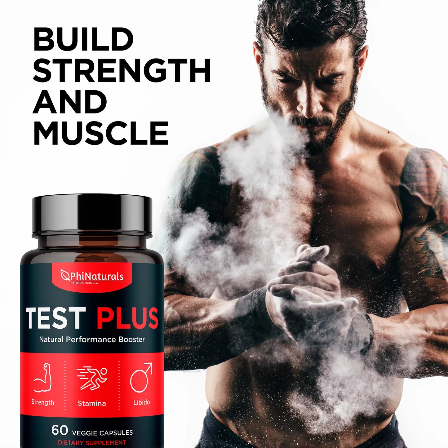 Testosterone Booster – Muscle Growth – Libido Booster for Men Strength Sex Drive Endurance – Male Enhancement Pills – Male Supplement – Testosterone Supplement Pills for Men by