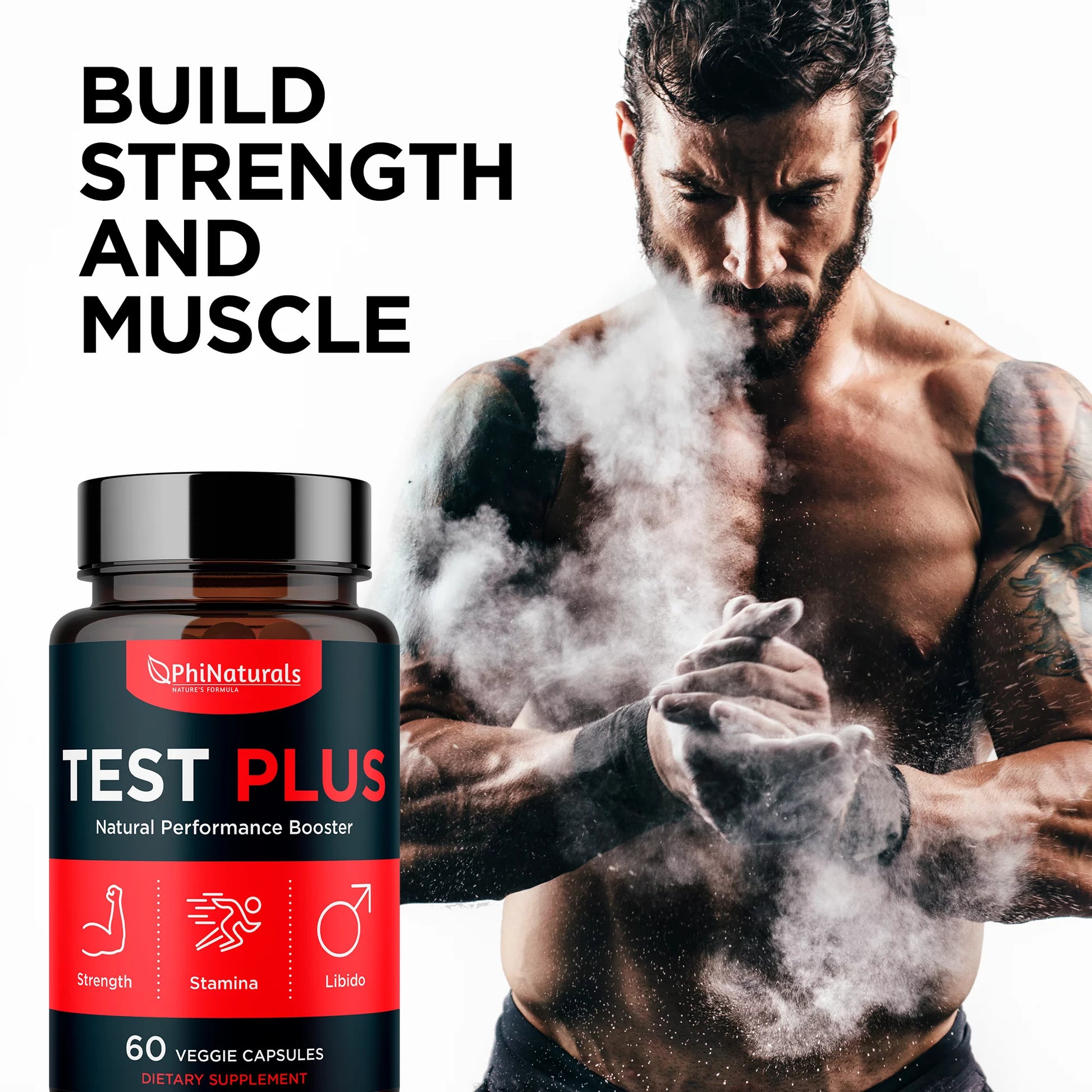 Testosterone Booster – Muscle Growth – Libido Booster for Men Strength Sex Drive Endurance – Male Enhancement Pills – Male Supplement – Testosterone Supplement Pills for Men by