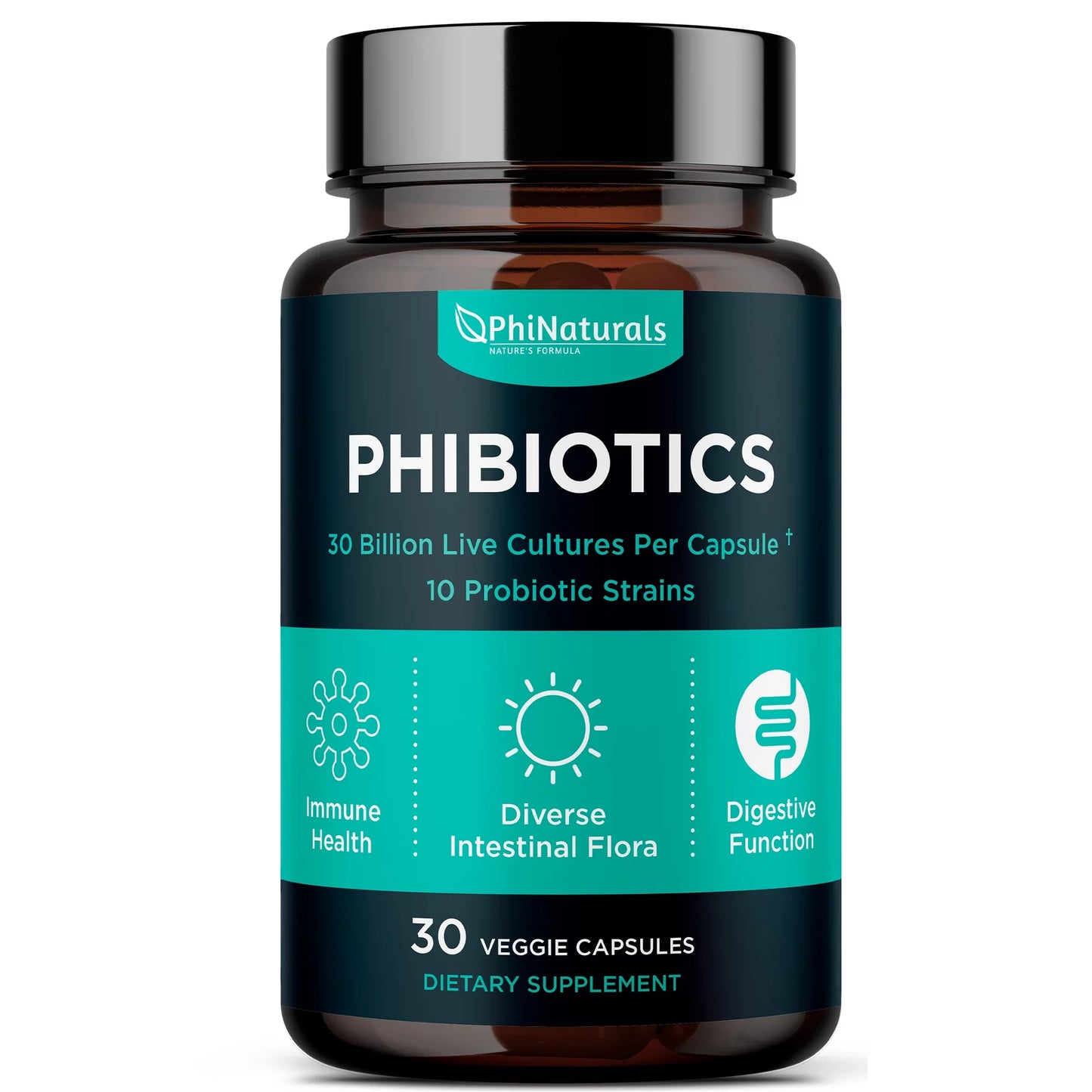 Probiotics 1030 Supplement - Probiotics Supplement with 30 Billion Cfus of High Strength Probiotic for Digestive Health with 10 Strains of Acidophilus and Bifidobacterium by