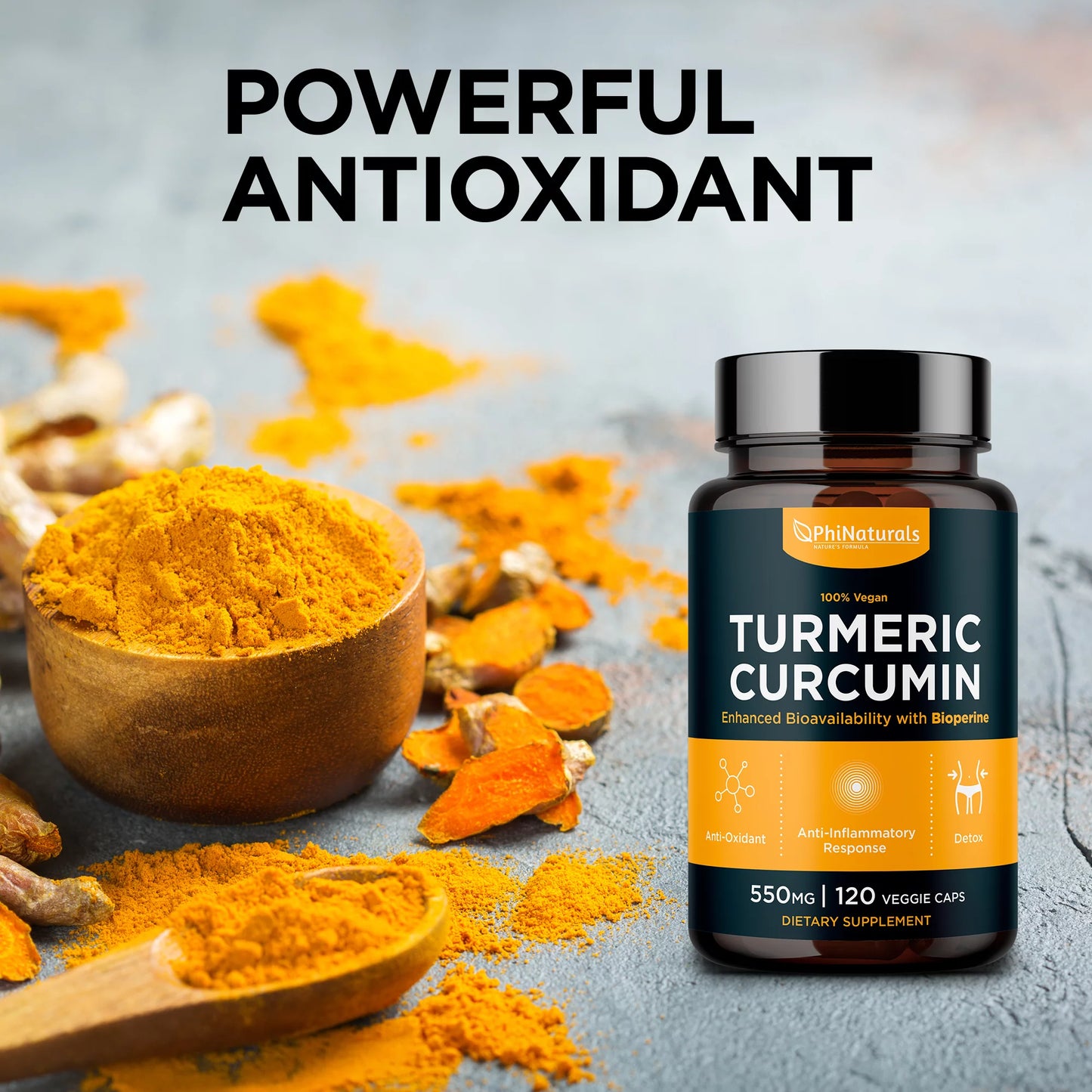 Turmeric Curcumin with Bioperine Black Pepper Extract Capsules by  - Turmeric Curcumin Supplement